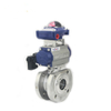 Pneumatic Operated Wafer Connection SS Thin Ball Valve