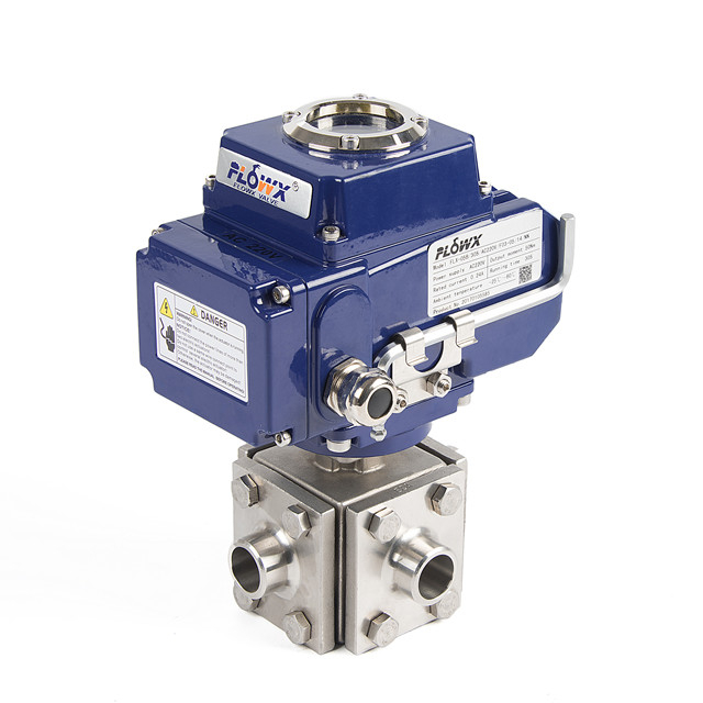 Electrical Actuator 4-Way Ball Valve