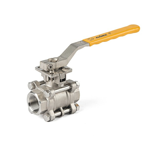 رافعة يدوية مكونة من 3 قطع من الصمامات الكروية