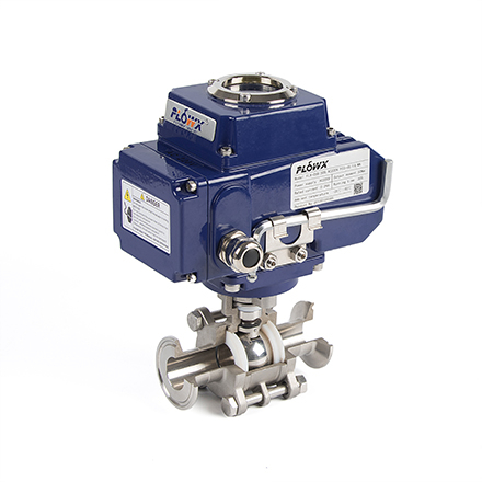 Electric Actuator 3-Piece Clamp Ball Valves