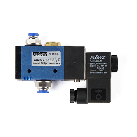 Tube-mounted solenoid valve
