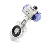 Flanged Butterfly Valve DN50 with Stainless Steel Body for Steam