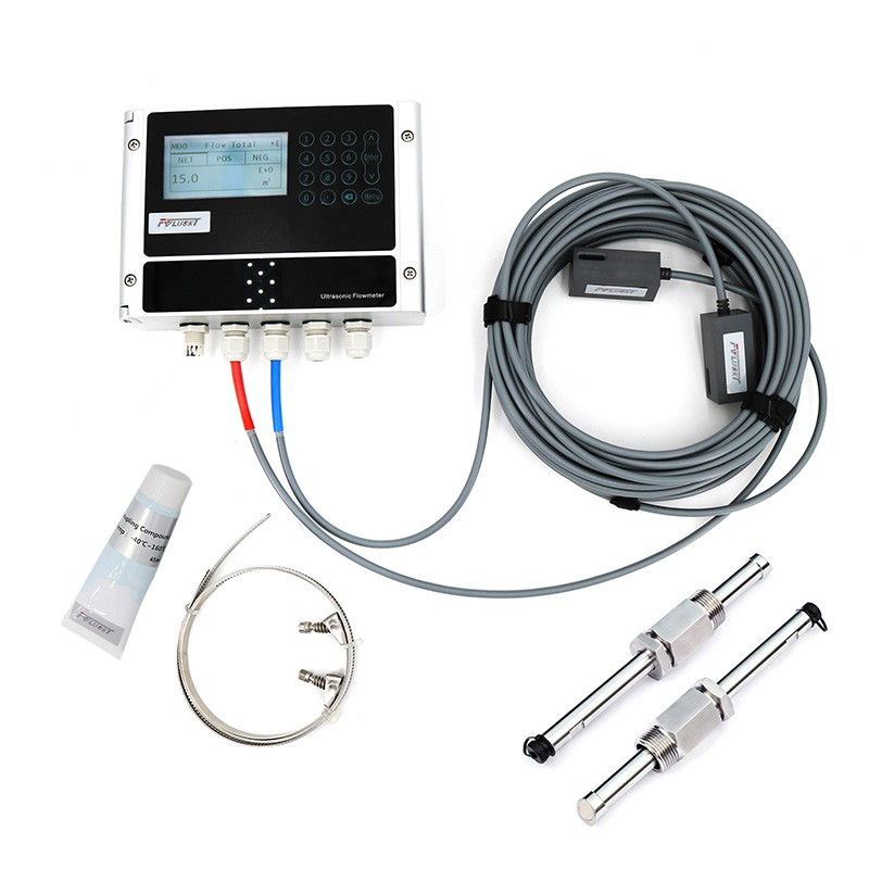Pantalla LCD 304 Carcasa de acero inoxidable FUF10 Serie ultrasónica Flowmeter 