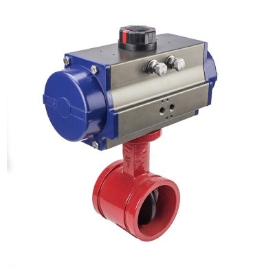 pneumatic operated butterfly valve