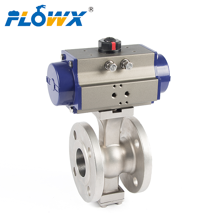 Pneumatic V Type Control Ball Valve for Sulphur