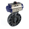 pneumatic actuator operated butterfly valve