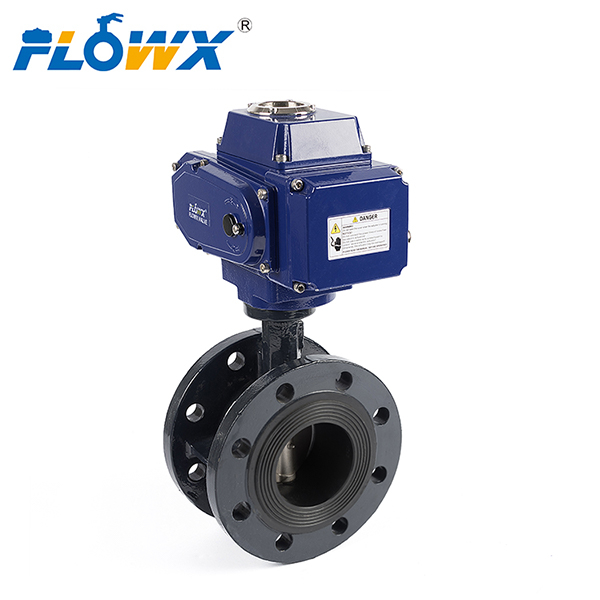 Electrically Actuated Flange Butterfly Valve